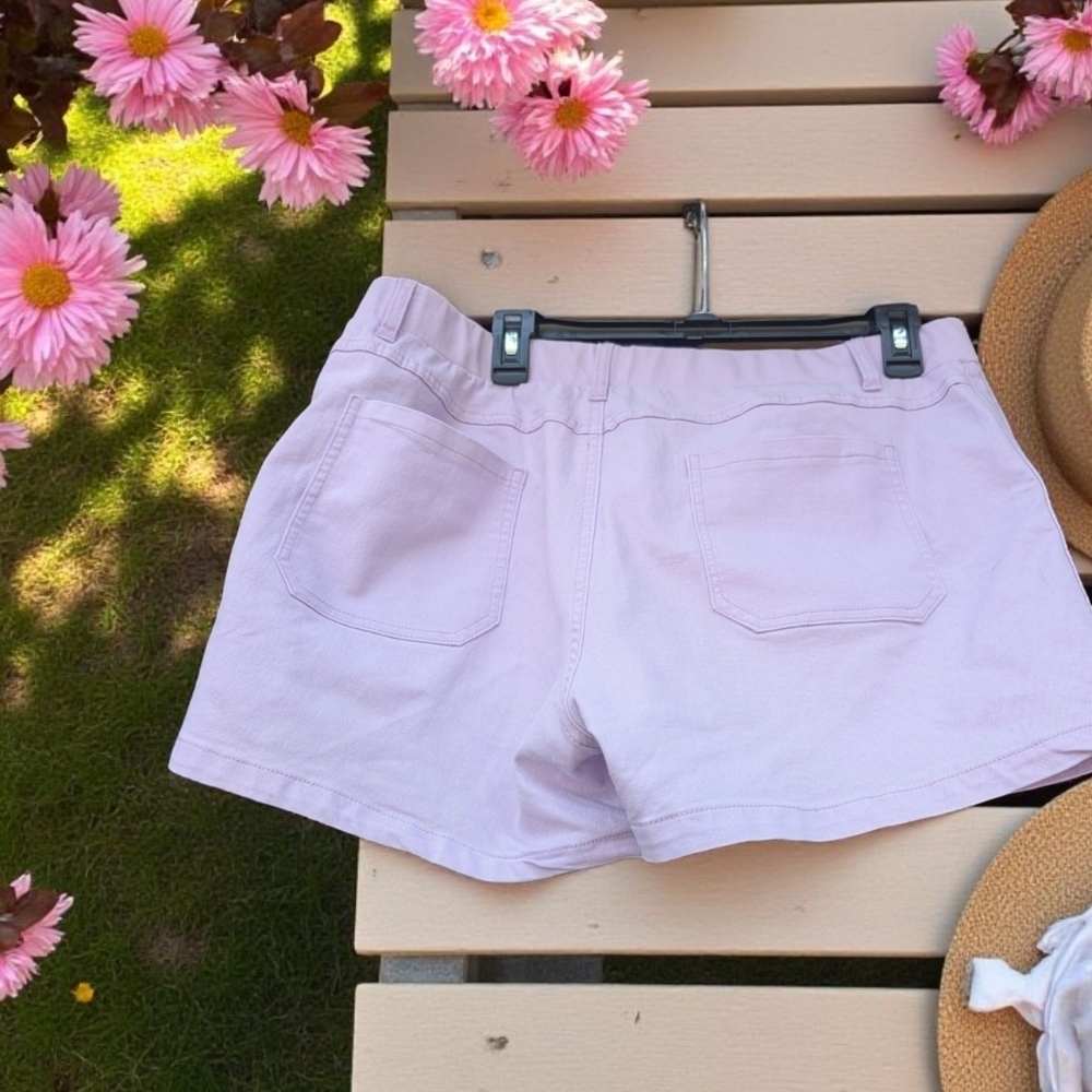 HVEPUO Jean Shorts High Waisted Summer Cotton Stretchy Casual Pull On XL (EUC) - Picture 11 of 13